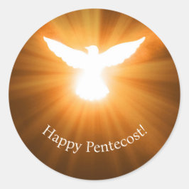 Happy Pentecost Ronde Sticker