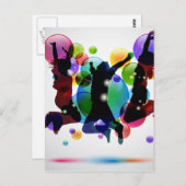 Happy People Briefkaart (Voorkant / Achterkant)