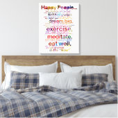 Happy People Canvas Afdruk (Insitu (Slaapkamer))