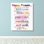 Happy People Canvas Afdruk (Insitu (Houten vloer))