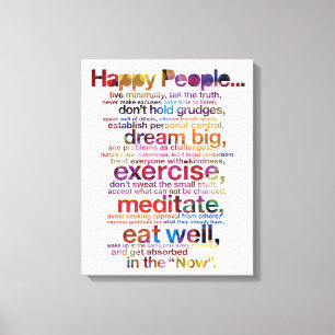 Happy People Canvas Afdruk