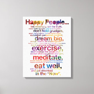 Happy People Canvas Afdruk