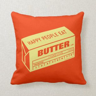 Happy People eet Butter (rood) Kussen