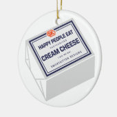 Happy People eet Cream Cheese Keramisch Ornament (Links)