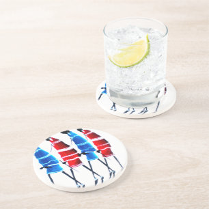 Happy People Masai Morans.png Zandsteen Onderzetter