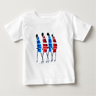 Happy People Masai Warriors Walking Art Print