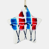 Happy People Masai Warriors Walking Art Print Keramisch Ornament (Rechts)