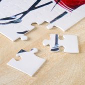 Happy People Masai Warriors Walking Art Print Legpuzzel (Zijkant)