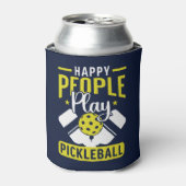Happy People Play Pickleball Funny Pickleball Blikjeskoeler (Blikje Voorkant)