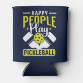 Happy People Play Pickleball Funny Pickleball Blikjeskoeler (Voorkant)