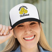 Happy People Play Pickleball funny pickleball Trucker Pet