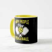 Happy People Play Pickleball Mok (Voorkant links)