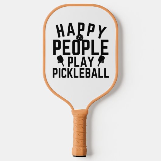 Happy People Play Pickleball Pickleball Paddle (Achterkant)