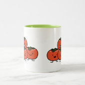 Happy Persimmon Friends Tweekleurige Koffiemok (Center)