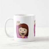Happy Person Raising One Hand Emoji Koffiemok (Links)