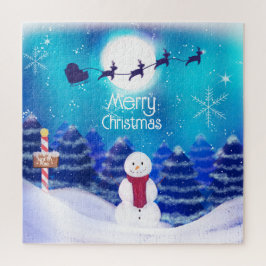 Happy Persoonlijke kerstman Legpuzzel