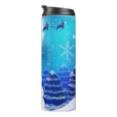 Happy Persoonlijke kerstman Thermosbeker (Geroteerd rechts)