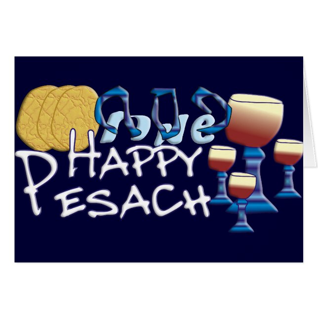 Happy Pesach (Voorkant Horizontaal)