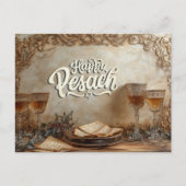 Happy Pesach Pesach Joods Briefkaart (Voorkant)