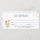 Happy Pet Animal Care Grooming Gift Certificate (Achterkant)