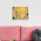Happy Pet artwork Canvas Afdruk (Insitu (Woonkamer))