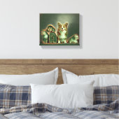 Happy Pet artwork Canvas Afdruk (Insitu (Slaapkamer))