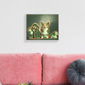 Happy Pet artwork Canvas Afdruk (Insitu (Woonkamer))