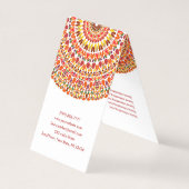 Happy Petal Garden Mandala Visitekaartje (Achterkant)