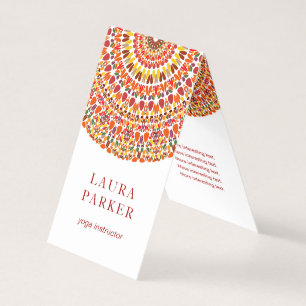 Happy Petal Garden Mandala Visitekaartje