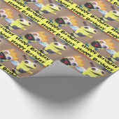 Happy Pets Birthday wrappaper Cadeaupapier (Hoek)