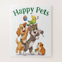 Happy Pets Cartoon
