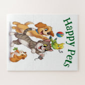 Happy Pets Cartoon Legpuzzel (Horizontaal)