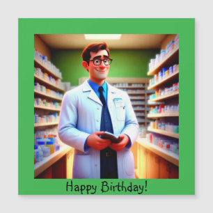 Happy Pharmacist Magnetische Kaart