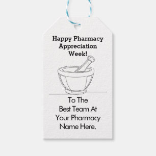 Happy Pharmacy Appreciation Week Gift Label Mortie Cadeaulabel