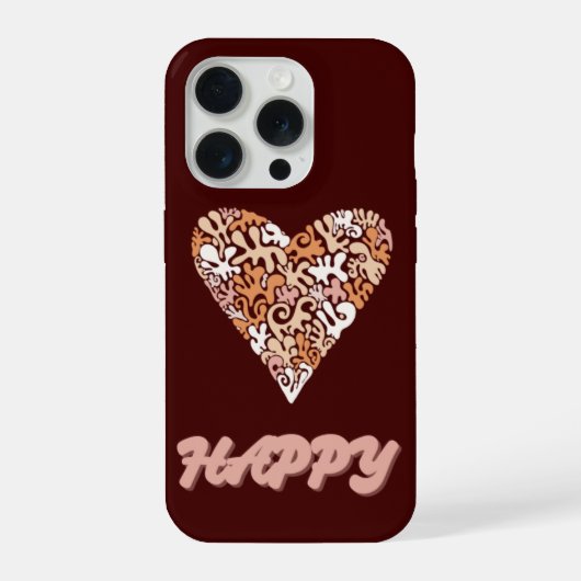 HAPPY phone case iPhone Hoesje (Achterkant)