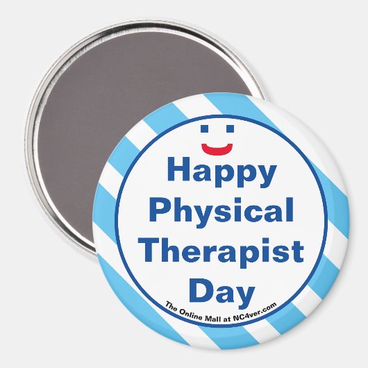 Happy Physical Therapist Day Smile Fun Magnet (Voorkant / Achterkant)