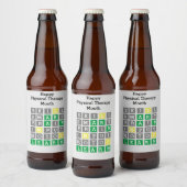 Happy Physical Therapy Month Custom Wordle Bier Etiket (Flessen)