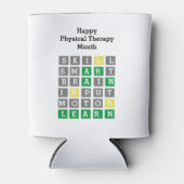 Happy Physical Therapy Month Custom Wordle Blikjeskoeler (Voorkant)