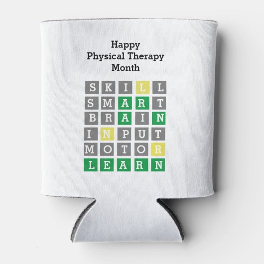 Happy Physical Therapy Month Custom Wordle Blikjeskoeler (Voorkant)