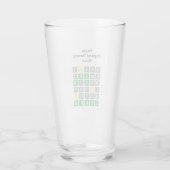 Happy Physical Therapy Month Custom Wordle Glas (Achterkant)