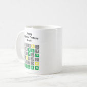 Happy Physical Therapy Month Custom Wordle Koffiemok (Voorkant links)