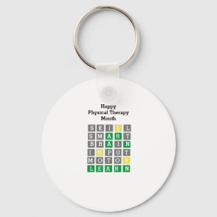 Happy Physical Therapy Month Custom Wordle Sleutelhanger