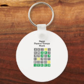 Happy Physical Therapy Month Custom Wordle Sleutelhanger (Voorkant)
