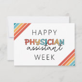 Happy Physician Assistant Week Bedankkaart (Voorkant)