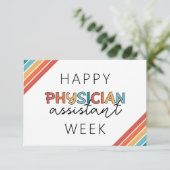 Happy Physician Assistant Week Bedankkaart (Staand voorkant)