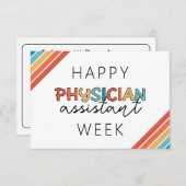 Happy Physician Assistant Week Bedankkaart (Voorkant / Achterkant)