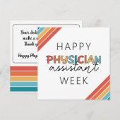 Happy Physician Assistant Week Bedankkaart (Voorkant / Achterkant)