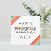 Happy Physician Assistant Week Bedankkaart (Staand voorkant)