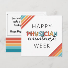 Happy Physician Assistant Week Bedankkaart