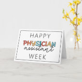 Happy Physician Assistant Week Kaart (Gele Bloem)